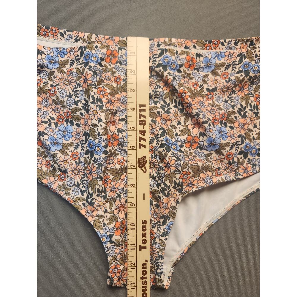 NEW Kim Curvy 16W Floral High Waist Bikini Tankini Swimsuit - Picture 16 of 16